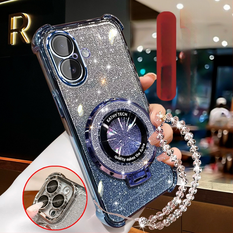 Silikona vāciņš ar statīvu un magnētisku atbalstu, kritienu aizsardzība, iPhone 12–14 sērijai