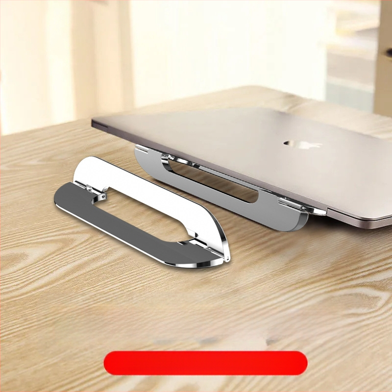 Portatīvo datora statīvs no cinka sakausējuma, saliekams, neredzams dzesēšanas paliktnis, universāla saderība