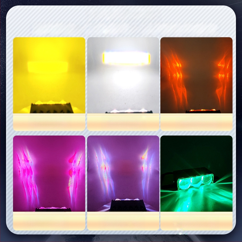 Autógrill LED világítás, XZ9 modell, alumínium, 12-36V, univerzális kompatibilitás