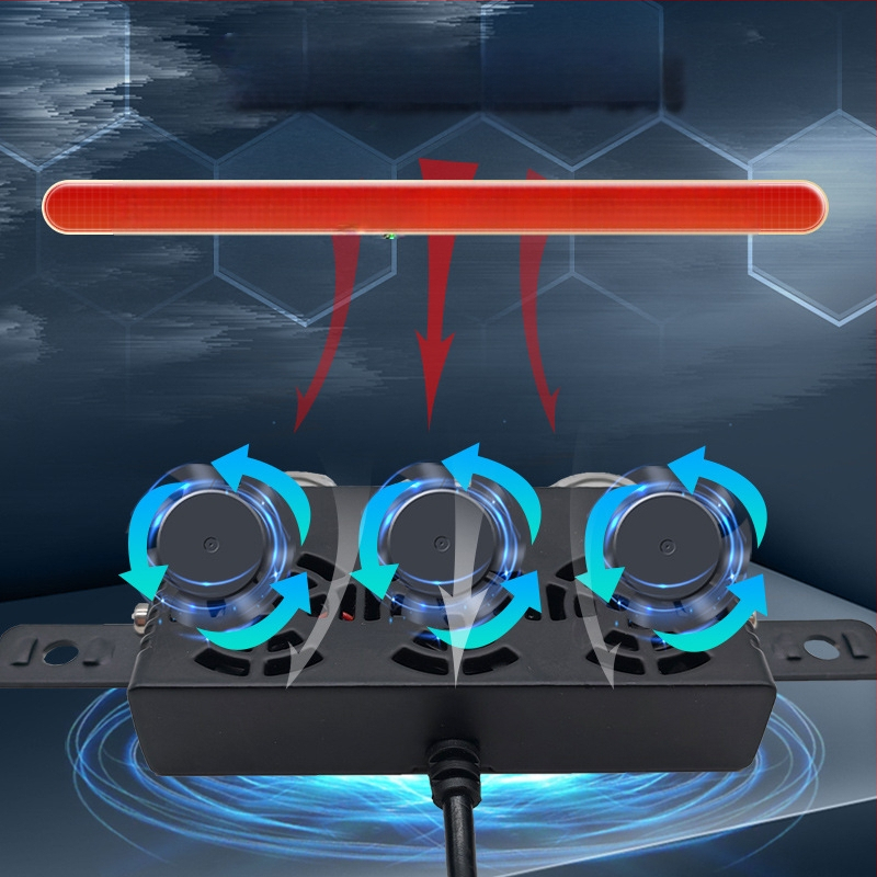 Autógrill LED világítás, XZ9 modell, alumínium, 12-36V, univerzális kompatibilitás