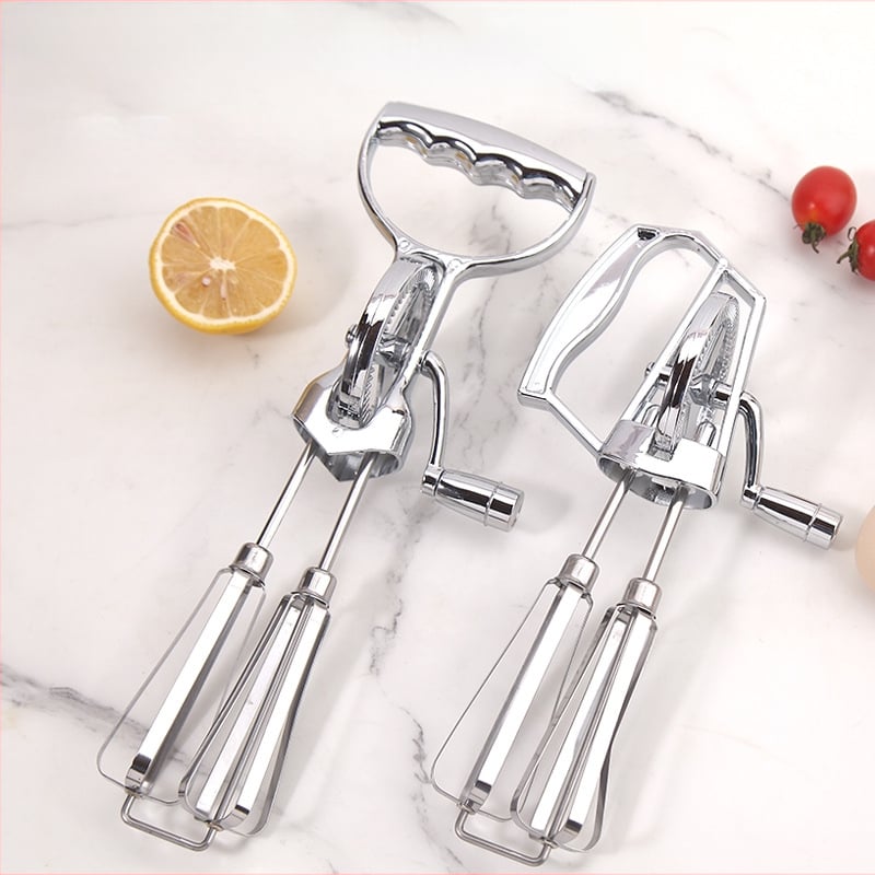 Ručna dvostruka mućkalica za jaja od nehrđajućeg čelika, za pečenje