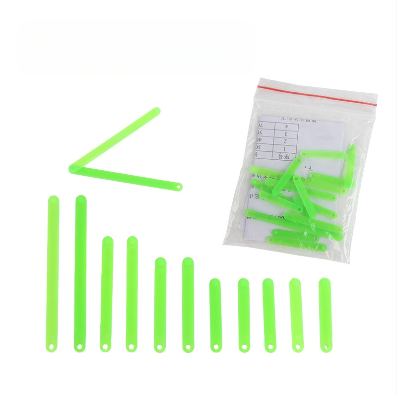 Geometrijas mācību līdzeklis: daudzstūriem savienojošas lentes, kustīgs paralelogramas rāmis, trijstūra un četrstūra attiecību demonstrācijas, no plastmasas.