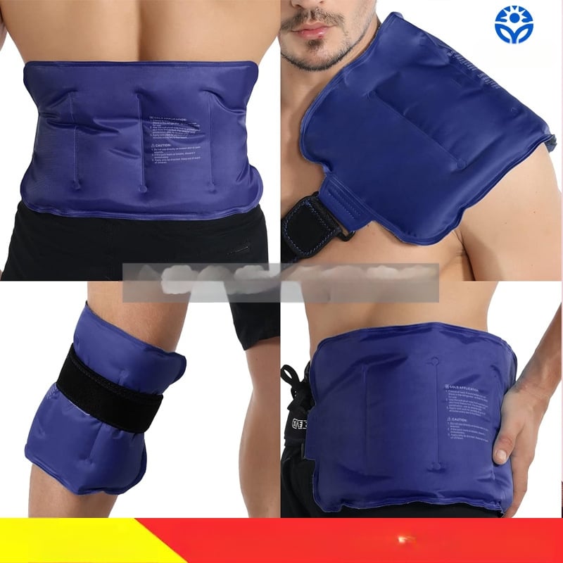 Гел лед пакет за рамо, коляно и гръб – многократно използваем, мек полиестер, пълнеж от гел, за топло и студено лечение