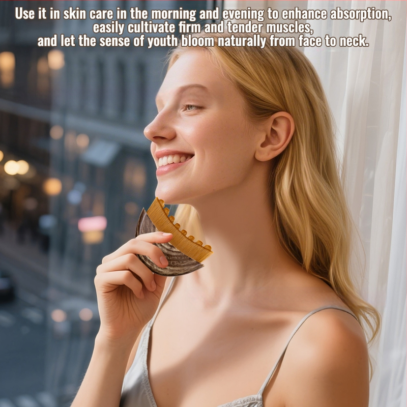 Limfātiskā sejas kontūra suka, neilona/ mākslīgās šķiedras sari, plastmasas rokturis, sari garums 2 cm, kopējais garums 8 cm