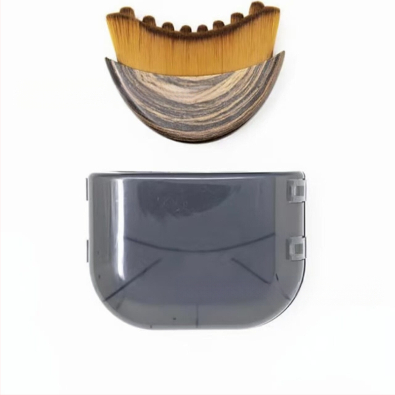 Limfātiskā sejas kontūra suka, neilona/ mākslīgās šķiedras sari, plastmasas rokturis, sari garums 2 cm, kopējais garums 8 cm