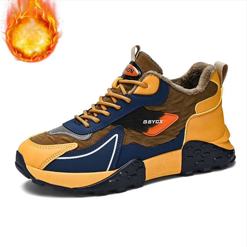 Unisex ziemas kurpes ar fleece iekšpusi un biezu zoli, ūdensizturīgas un pretslīdējošas