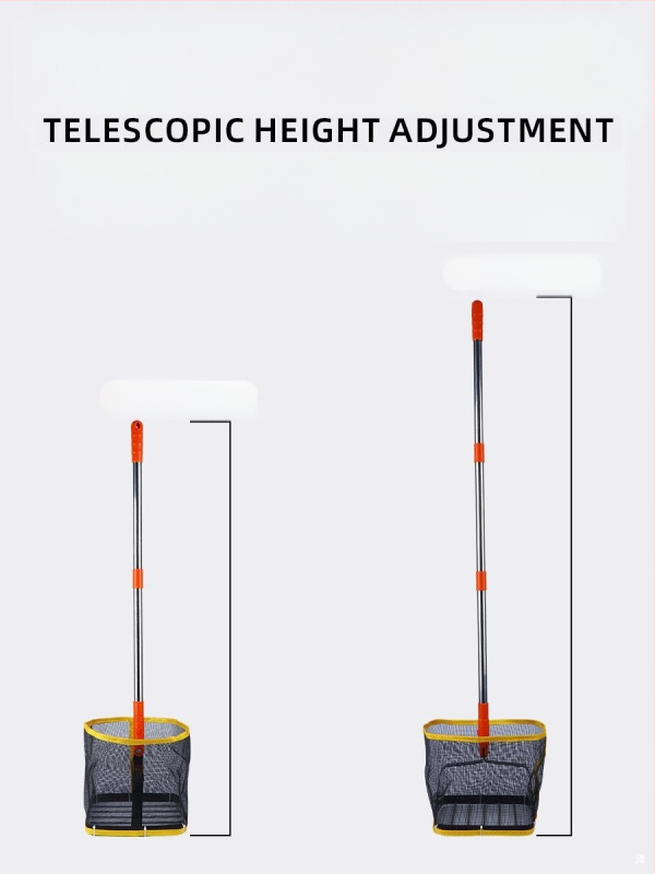 Stalo tenisa bumbiņu savācējs vairāku bumbu treniņiem, tērauda korpuss, 1,2 kg, liela ietilpība, iekštelpām