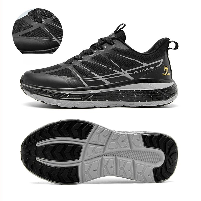 Āra ikdienas sporta apavi – elpojoši, viegli, pretslīdoši; augšdaļa no tīkla, zole MD, šņorēšana, apaļš purns, vidēja papēža augstums