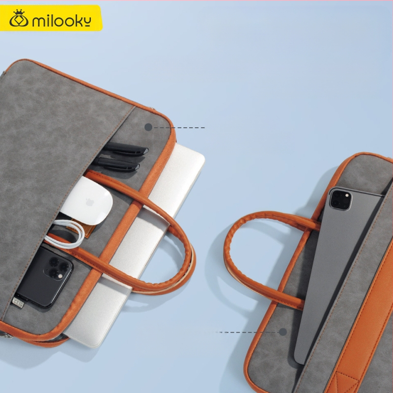 Τσάντα για φορητό υπολογιστή από PU δέρμα, αδιάβροχη, αστικός μινιμαλιστικός σχεδιασμός, μάρκα Coldplay, επένδυση πολυεστέρα