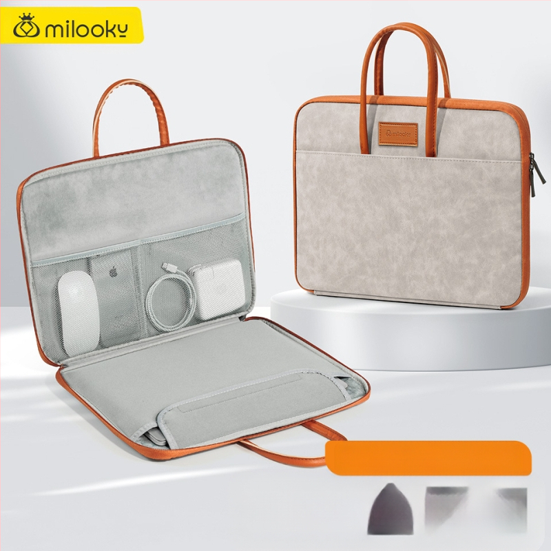 Τσάντα για φορητό υπολογιστή από PU δέρμα, αδιάβροχη, αστικός μινιμαλιστικός σχεδιασμός, μάρκα Coldplay, επένδυση πολυεστέρα