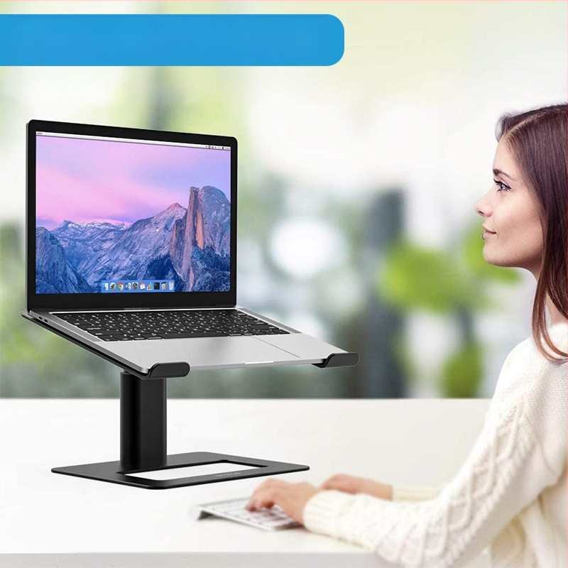 Stacionārais pacēlājs klēpjdatoram no alumīnija sakausējuma ar silikona pamatni, modelis E07, piemērots klēpjdatoriem, svars 895 g