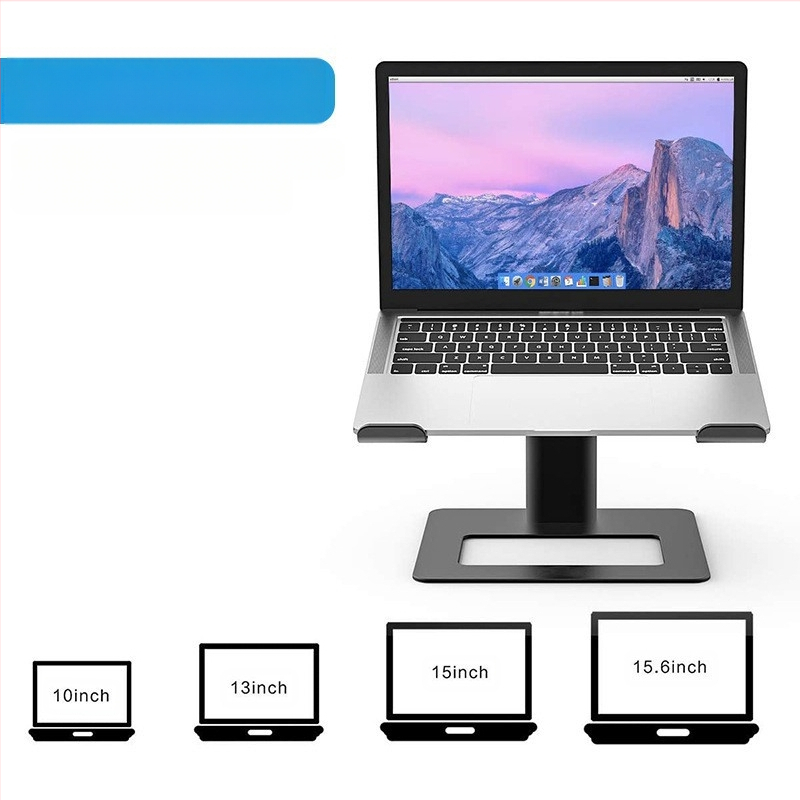Stacionārais pacēlājs klēpjdatoram no alumīnija sakausējuma ar silikona pamatni, modelis E07, piemērots klēpjdatoriem, svars 895 g