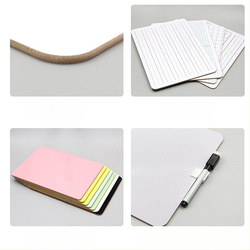 Divpusēja sausa pierakstu tabula bērniem – pārnēsājama mini tabula ar MDF rāmi, Melamīna panelis, Dreater