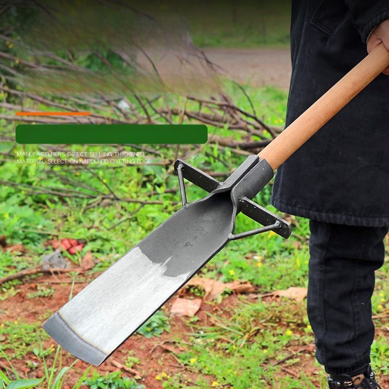 Mangāna tērauda lāpsta koku rakšanai, trīs daļu transplantācijas rīku komplekts