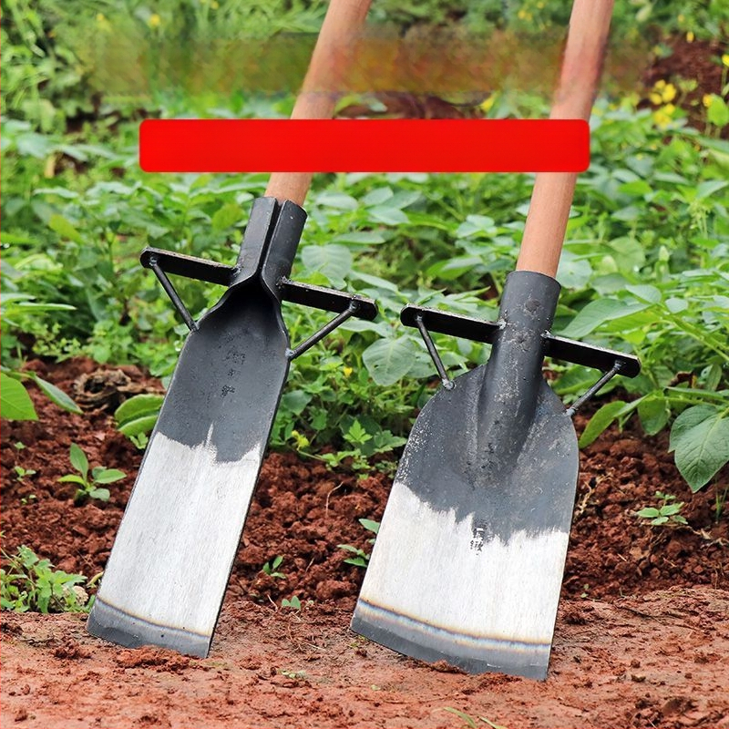 Mangāna tērauda lāpsta koku rakšanai, trīs daļu transplantācijas rīku komplekts