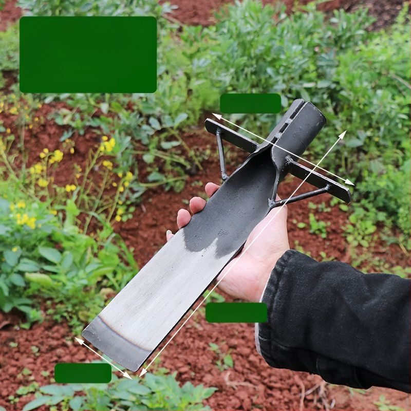 Mangāna tērauda lāpsta koku rakšanai, trīs daļu transplantācijas rīku komplekts