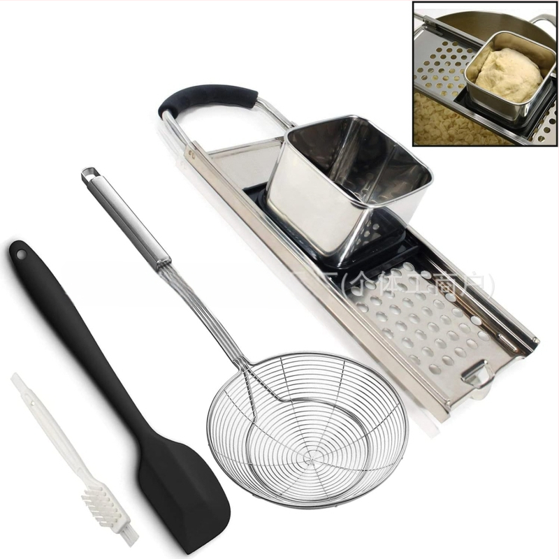 Komplekts virtuves rīku dumplingu un olu nūdļu gatavošanai, nerūsējošais tērauds + silikons, Chunmao, ķīniešu tradicionālais stils