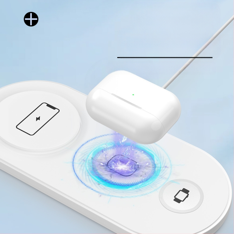 F184 mágneses 3-in-1 vezeték nélküli töltő USB-C-vel, CE/FCC/ROHS tanúsítvánnyal