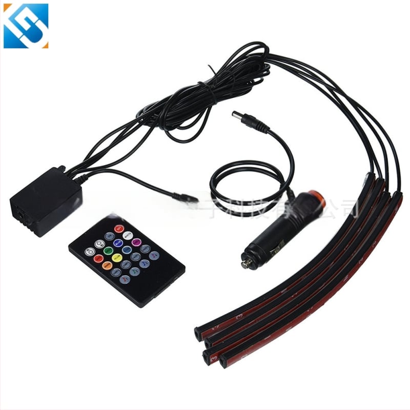 Autó LED környezeti világítás, modell APP36, 10 W, 12 V, 0.5 A, szilikon