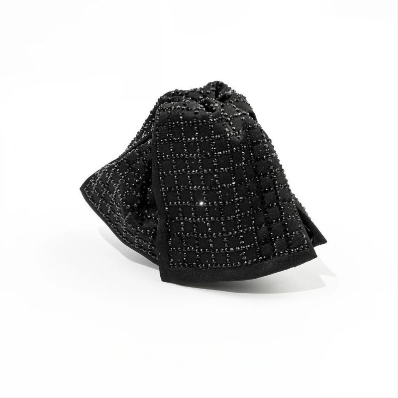 Gripper matu sprādzes ar mākslīgajiem kristāliem — tauriņš stils, oriģināls dizains, Seiko apdare, sievietēm