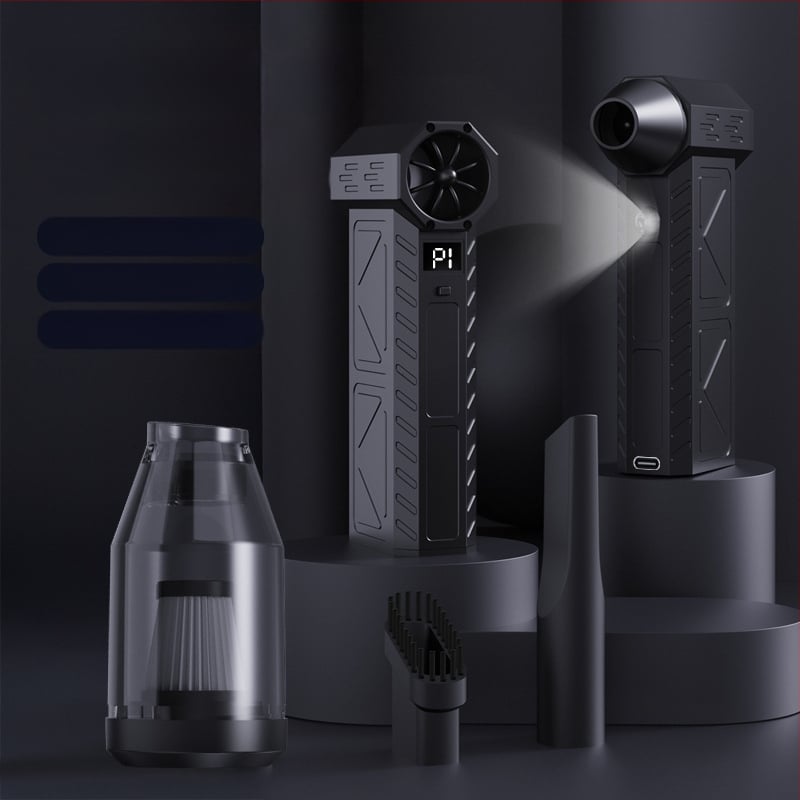 Pārvietojams saliekams kempinga ventilators ar brushless motoru, 3 ātrumi, iekšējā akumulatora jauda 2000-4000 mAh, bezvadu uzlāde