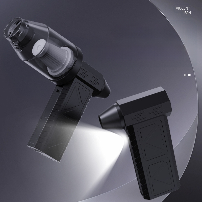 Pārvietojams saliekams kempinga ventilators ar brushless motoru, 3 ātrumi, iekšējā akumulatora jauda 2000-4000 mAh, bezvadu uzlāde