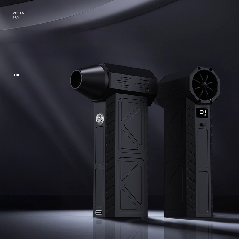 Pārvietojams saliekams kempinga ventilators ar brushless motoru, 3 ātrumi, iekšējā akumulatora jauda 2000-4000 mAh, bezvadu uzlāde