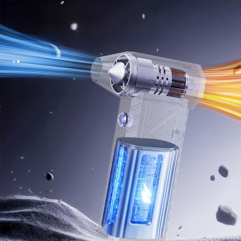 Pārvietojams saliekams kempinga ventilators ar brushless motoru, 3 ātrumi, iekšējā akumulatora jauda 2000-4000 mAh, bezvadu uzlāde