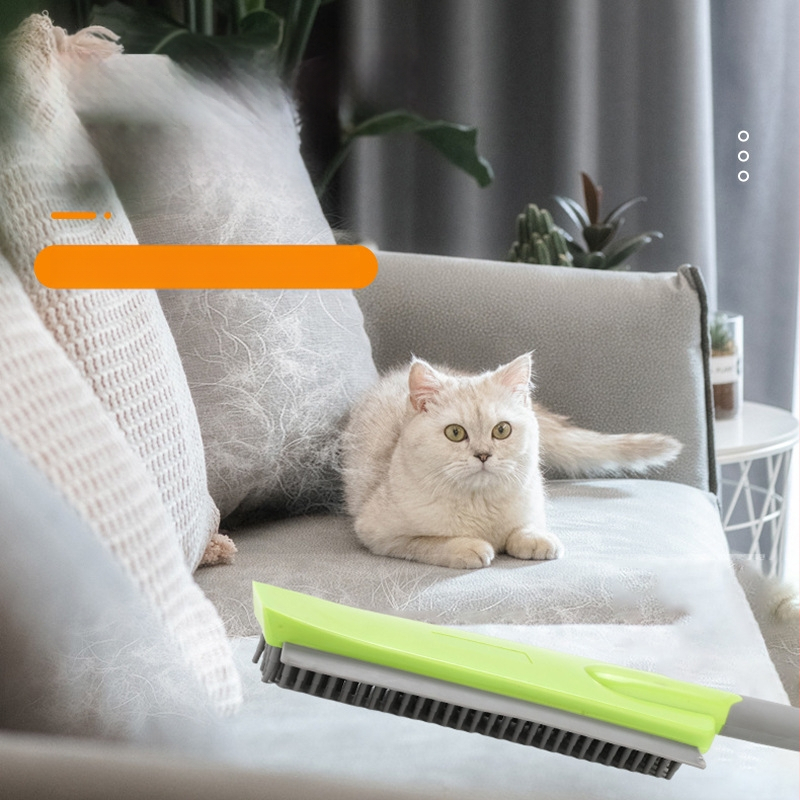 Dzīvnieku matu noņemšanas paklāju tīrīšanas līdzeklis, bezkontakta mop, gumijas grīdas suka, PP, TPR, nerūsējošā tērauda stienis