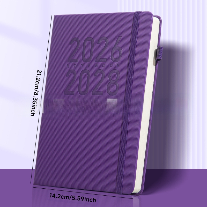 Σημειωματάριο με κάλυμμα από συνθετικό δέρμα, δέσιμο με κλωστή και κόλλα, Daolin χαρτί, 80G εσωτερικό χαρτί, 300–400 σελίδες, στυλ γραφείου επιχειρήσεων