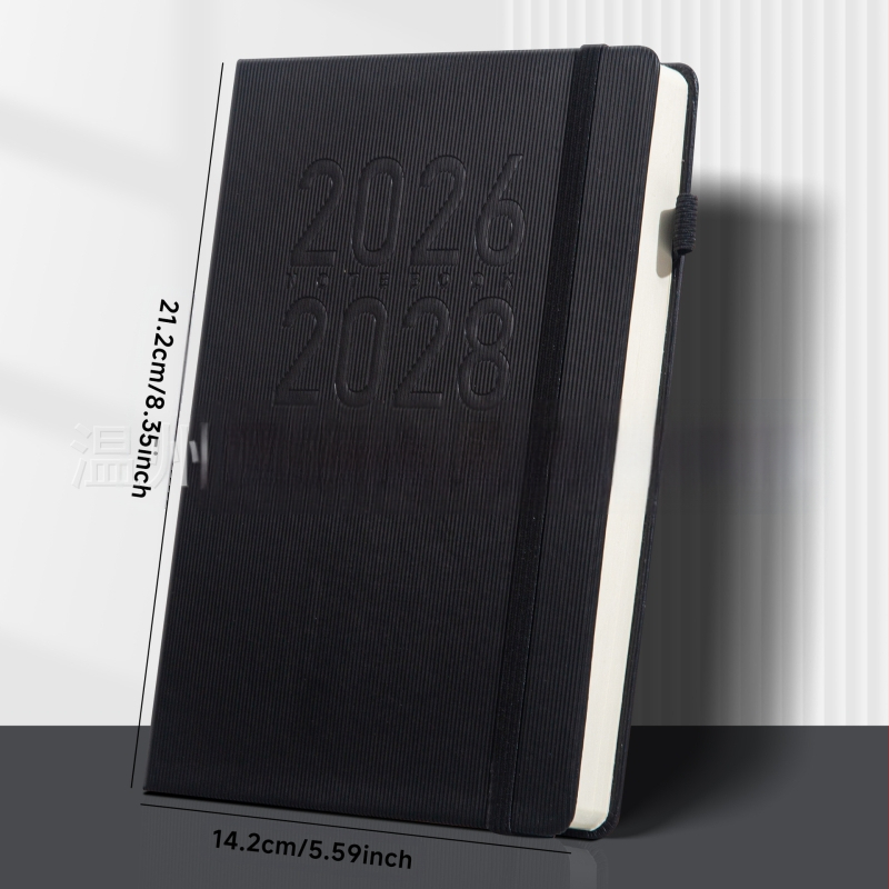 Σημειωματάριο με κάλυμμα από συνθετικό δέρμα, δέσιμο με κλωστή και κόλλα, Daolin χαρτί, 80G εσωτερικό χαρτί, 300–400 σελίδες, στυλ γραφείου επιχειρήσεων