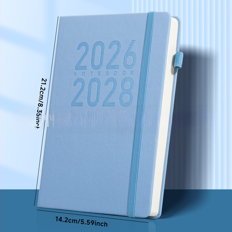 Σημειωματάριο με κάλυμμα από συνθετικό δέρμα, δέσιμο με κλωστή και κόλλα, Daolin χαρτί, 80G εσωτερικό χαρτί, 300–400 σελίδες, στυλ γραφείου επιχειρήσεων