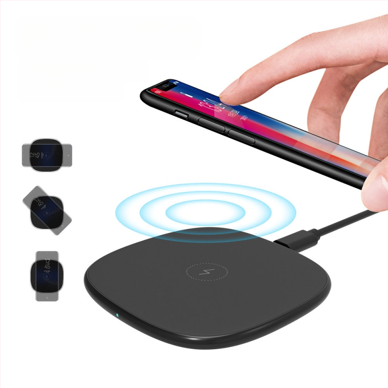 Darba galda bezvadu Qi uzlāde, 15W QC3.0 ātrā uzlāde, CE/FCC/RoHS sertificēta