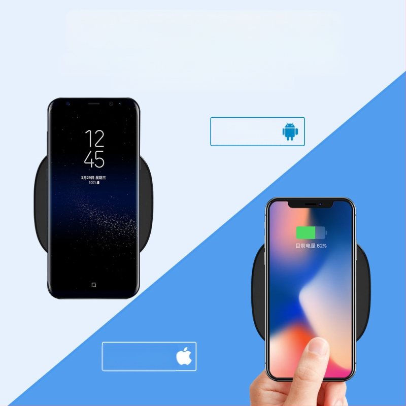 Darba galda bezvadu Qi uzlāde, 15W QC3.0 ātrā uzlāde, CE/FCC/RoHS sertificēta