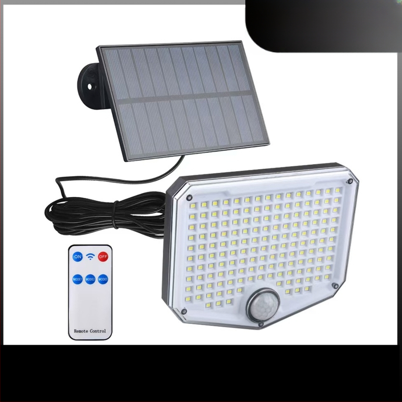 Saules LED ārējā sienas gaisma ar kustības sensoru, IP65 ūdensizturīga, 10W, 1.2V