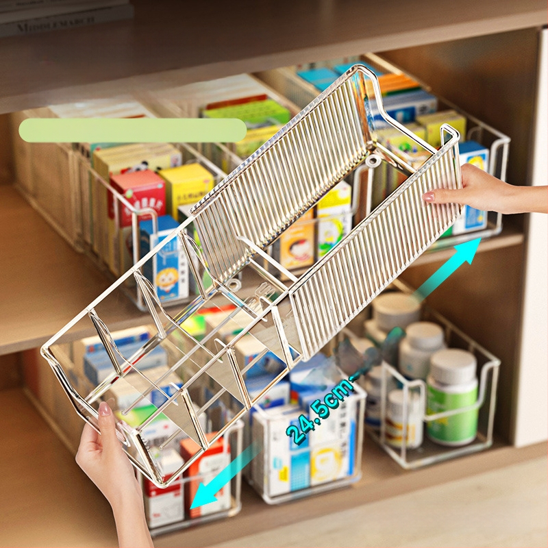 Kutija za lijekove, PET kutija s pretincima, plastika, bez poklopca