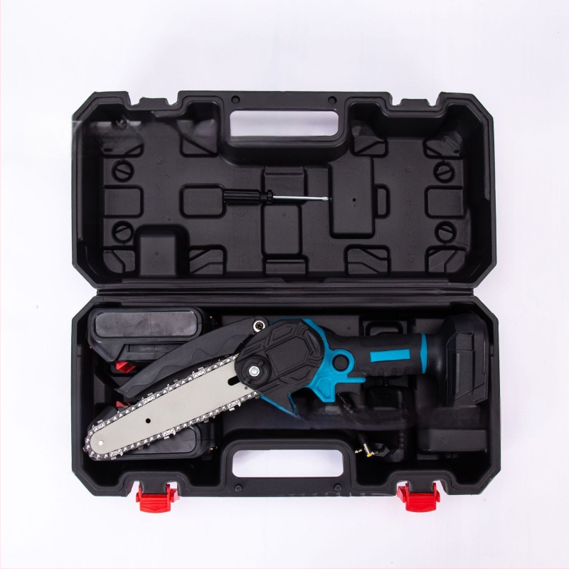 Elektriskais ķēdes zāģis, bezvadu, rokas, augstas jaudas (21V Li‑ion baterija, zāģa ķēdes materiāls: tērauds, sprieguma diapazons: AC vienfāzes un DC ≤ 50V)