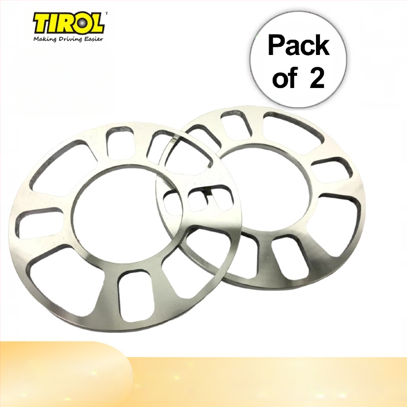 TIROL aliuminio lydinio ratų hub flanšas — 5 ir 4 skylės, storis 12 mm, pritaikymas galimas