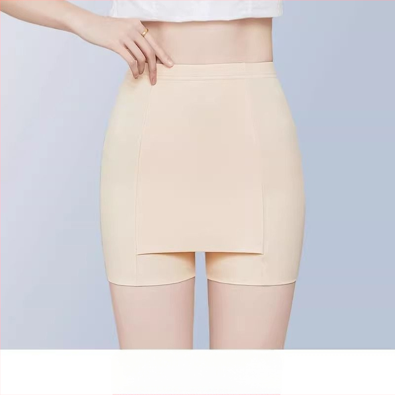 Γυναικείοι κολάν με διπλού στρώματος, ενσωματωμένα σορτσάκια για σεμνότητα, ύφασμα Milk Silk, μήκος τριών τετάρτων, διαπνέοντα