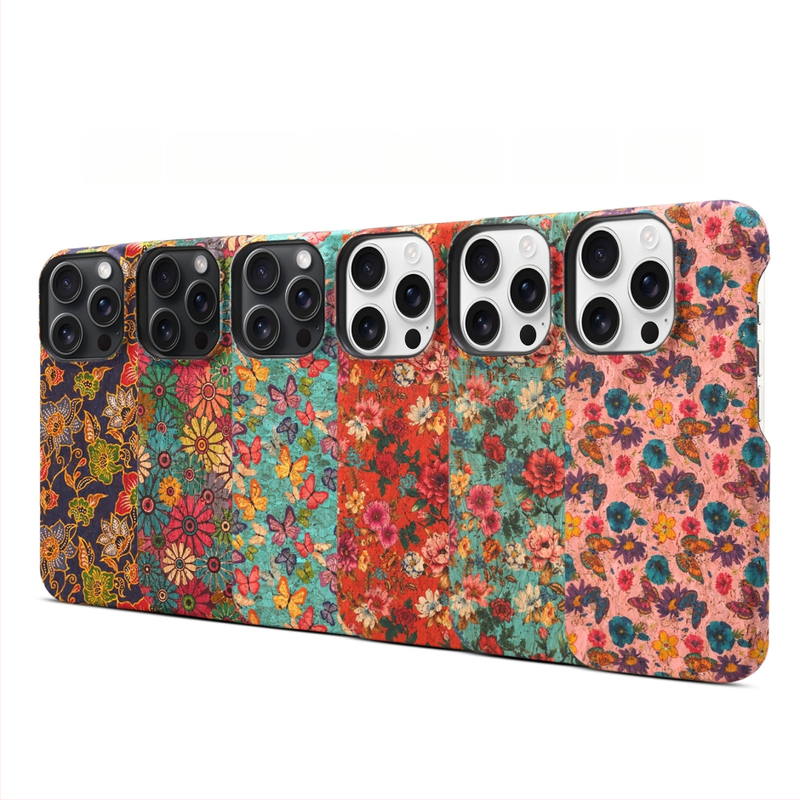 Denior korķa aizmugures vāciņš iPhone 14 Pro / Pro Max / 14 Max, roku darbs, izturīgs pret kritieniem