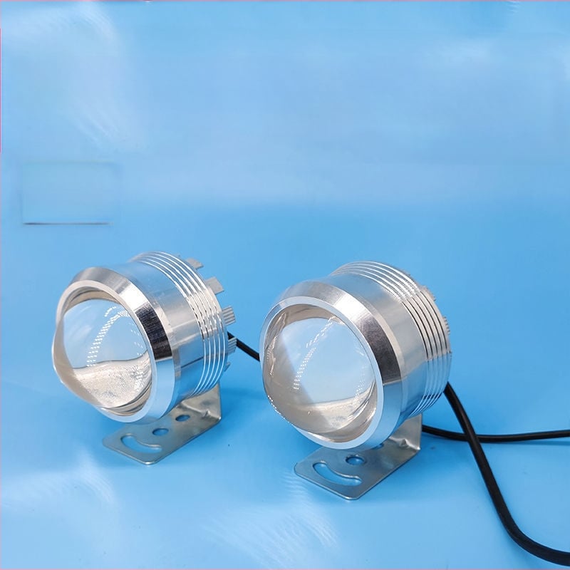 Motorkerékpár LED fényszóró, univerzális 12-85V, állítható fényerő, magas és alacsony fény