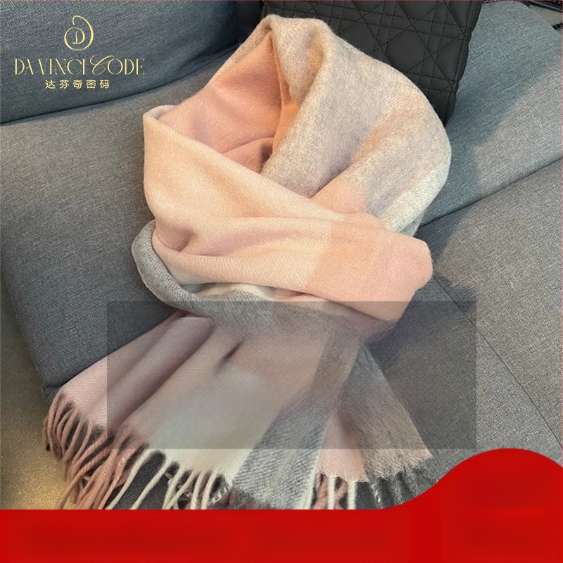 Fular din lână în carouri – gros pentru iarnă și toamnă, stil coreean, SKU 3457878, lansare iarna 2025