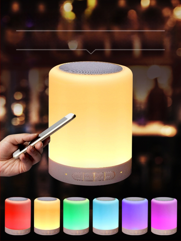 Nakts gaisma ar iebūvētu bateriju, stikla abažūrs, pogas slēdzis, gudra vadība, spriegums ≤36V