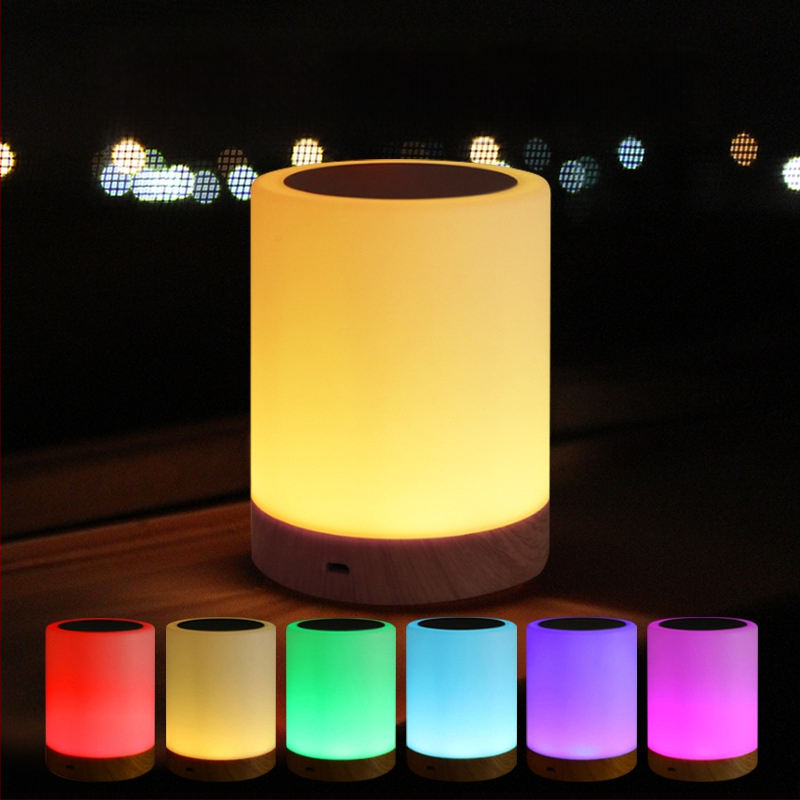 Nakts gaisma ar iebūvētu bateriju, stikla abažūrs, pogas slēdzis, gudra vadība, spriegums ≤36V