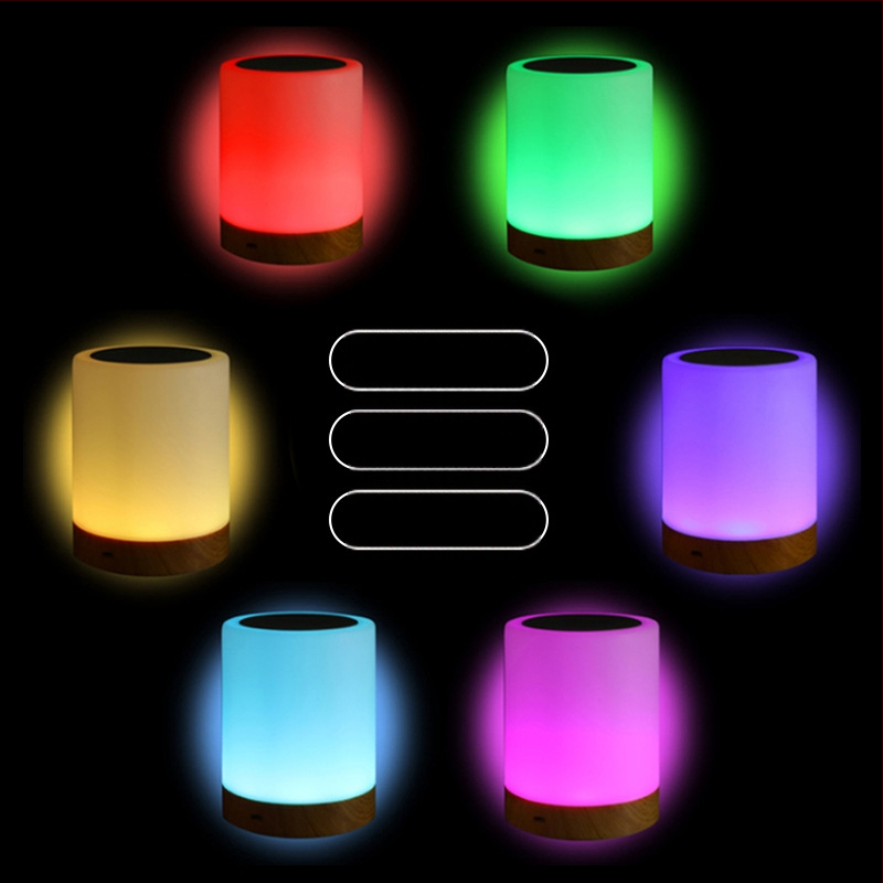 Nakts gaisma ar iebūvētu bateriju, stikla abažūrs, pogas slēdzis, gudra vadība, spriegums ≤36V