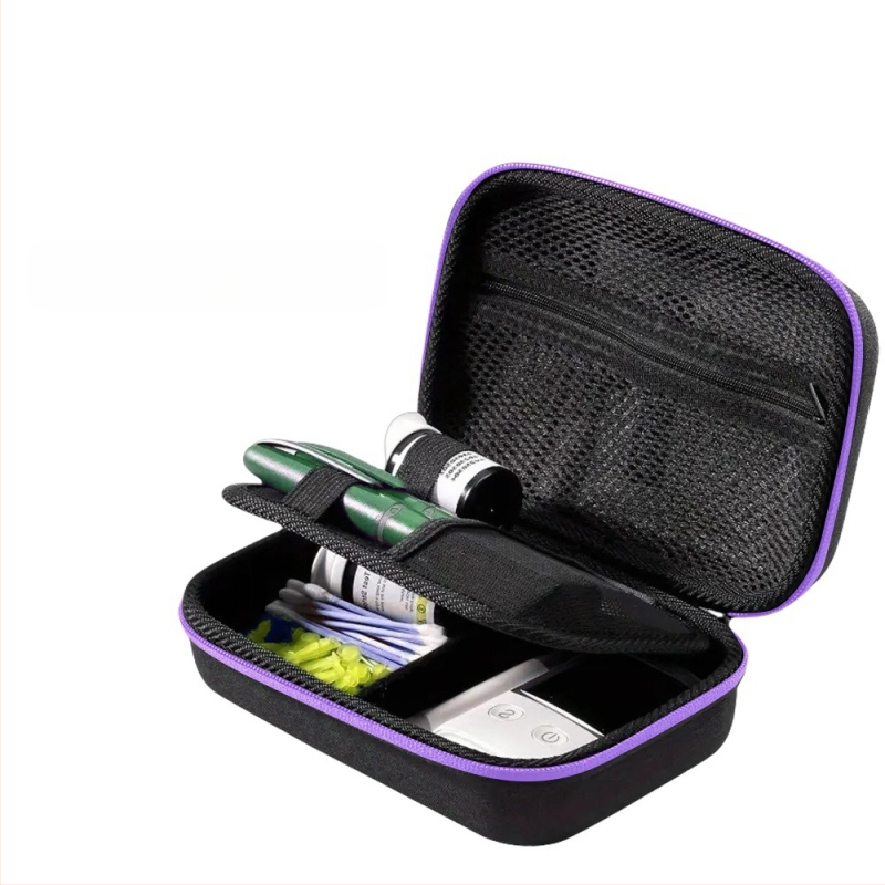 Diabēta instrumentu uzglabāšanas kārba – EVA materiāls, mūsdienīgs minimālisma stils, galda uzglabāšana, putekļu aizsardzība