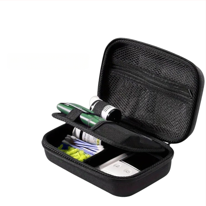 Diabēta instrumentu uzglabāšanas kārba – EVA materiāls, mūsdienīgs minimālisma stils, galda uzglabāšana, putekļu aizsardzība