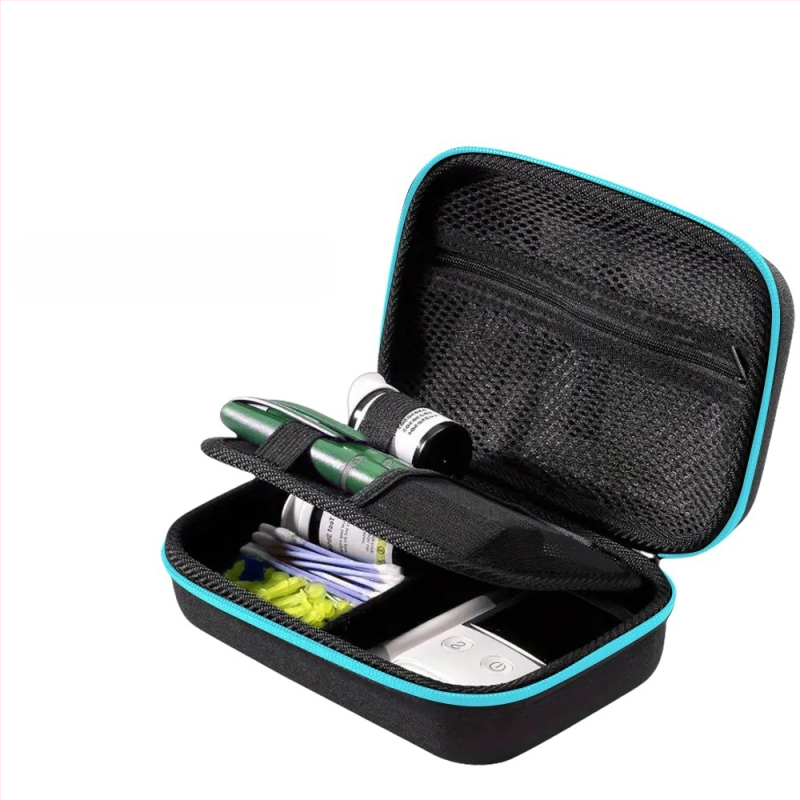 Diabēta instrumentu uzglabāšanas kārba – EVA materiāls, mūsdienīgs minimālisma stils, galda uzglabāšana, putekļu aizsardzība