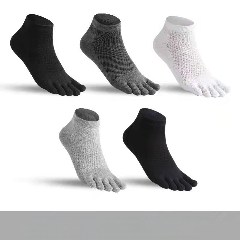 Βαμβατικές κάλτσες με πέντε δάχτυλα για γιόγκα, αναπνεύσιμες, αντιβακτηριακές, απορροφούν τον ιδρώτα, αποσμητικές, unisex, για τέσσερις εποχές