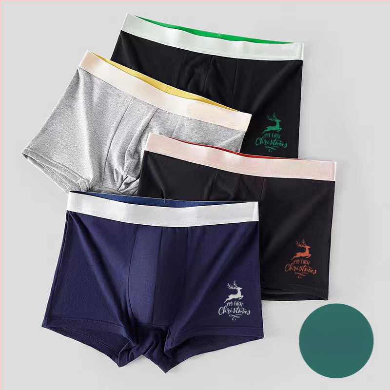 Muške antibakterijske bokserice od pamuka, prozračne, srednji pojas, pleteni materijal